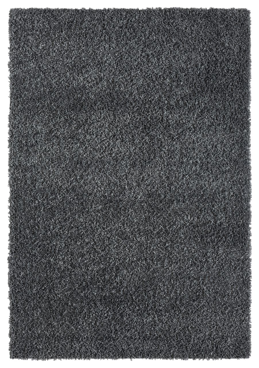MyFlair Teppich Elodie, 160cm x 230cm, Farbe Dunkelgrau, rechteckig, Florhöhe 37mm