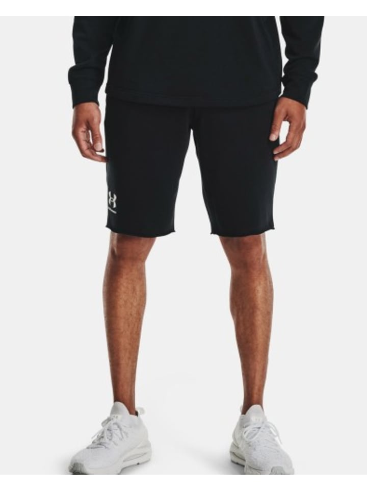Under Armour Rival Terry Shorts in Schwarz günstig kaufen