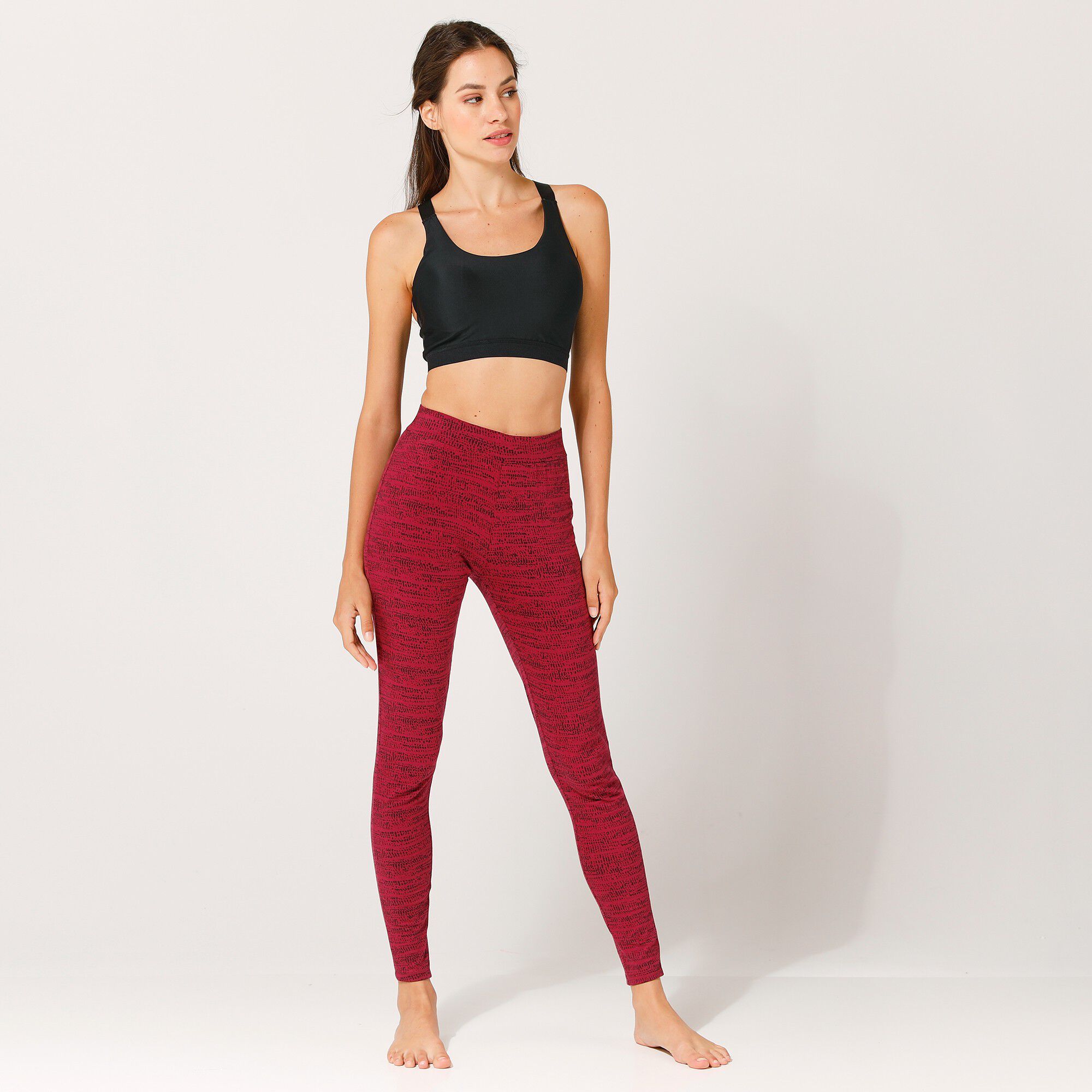 Legging imprimé effet chiné