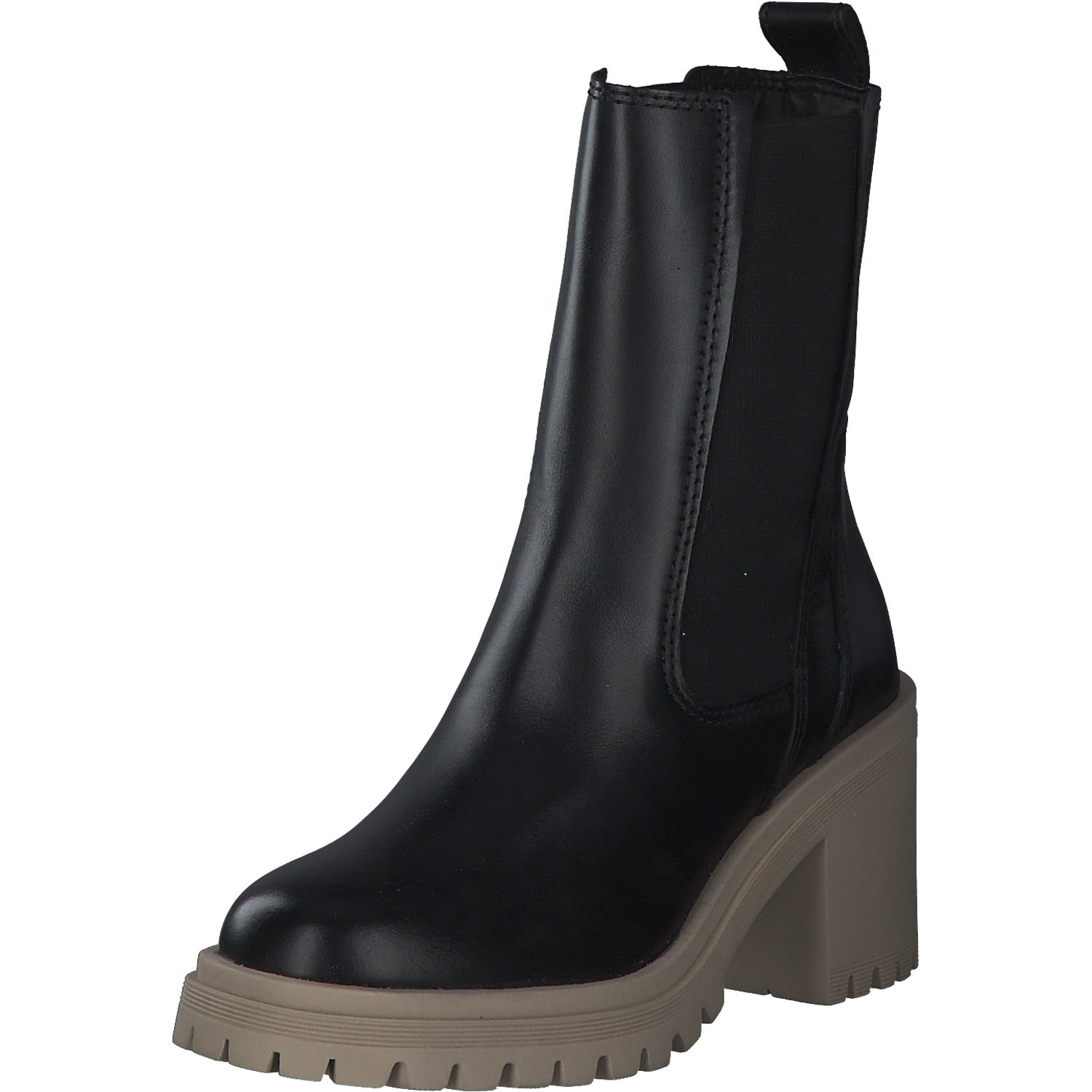 Tamaris 25932, Chelsea Boots, Damen, BLACK/BEIGE
