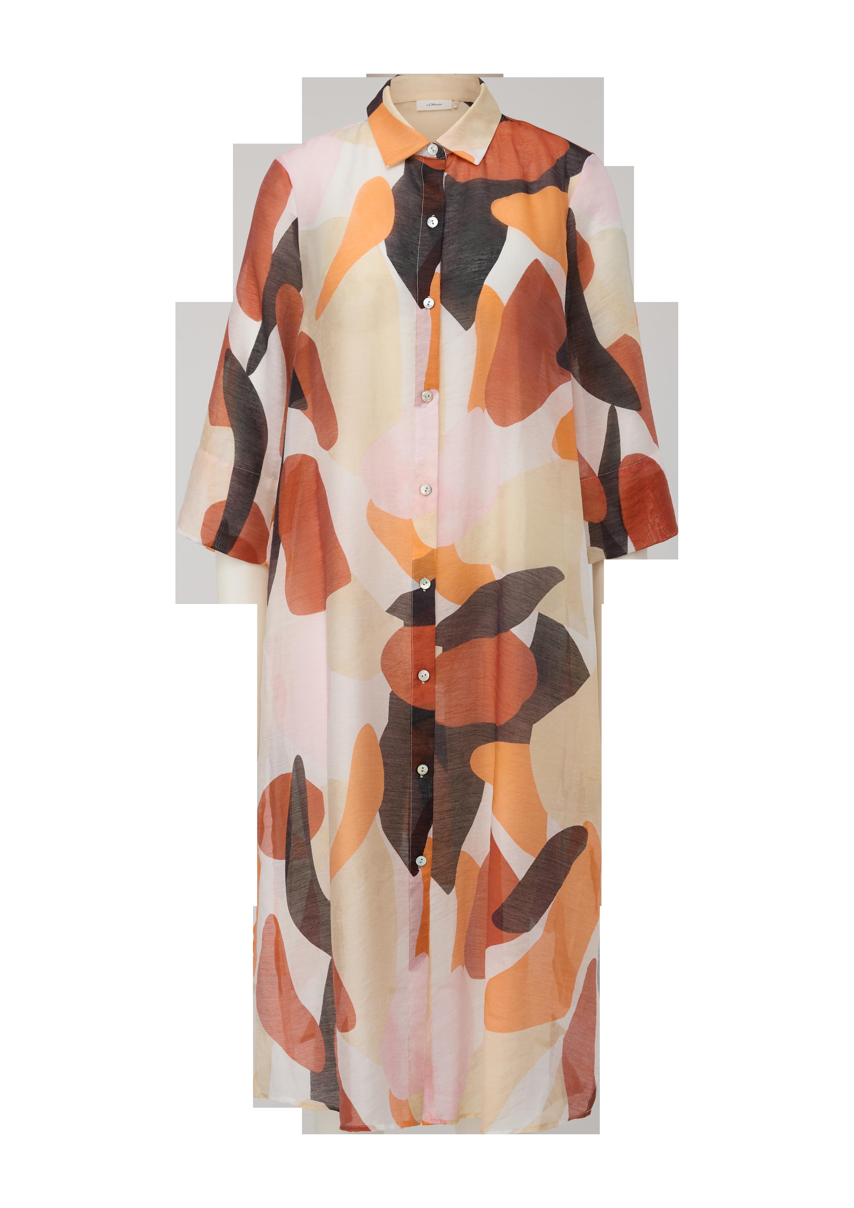 Lange Bluse aus Lyocellmix  2131805-02A1