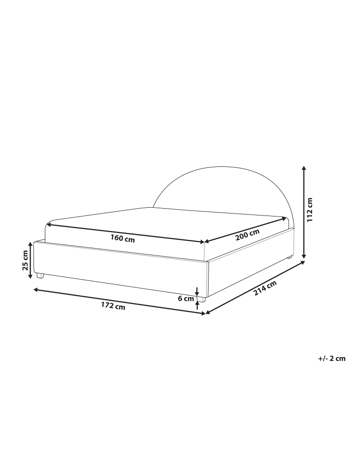 Beliani Doppelbett VAUCLUSE in Rosa - (W) 172 x (H) 112 x (L) 214 cm günstig kaufen onesize