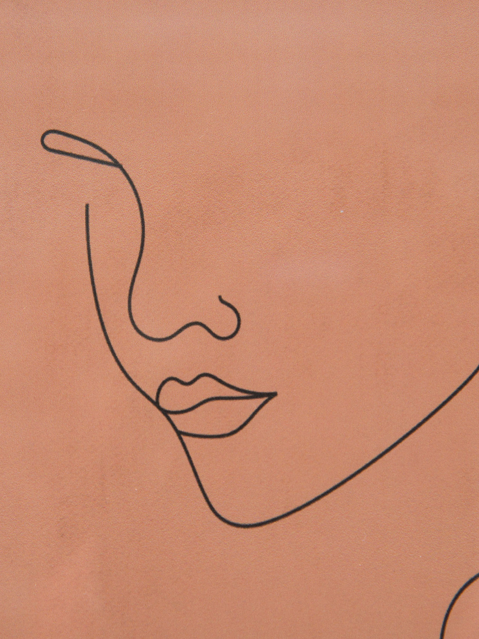Itana Leinwand Druck, Beige