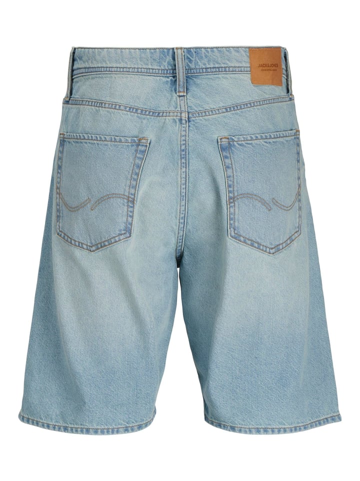 JACK & JONES PLUS Jeans-Shorts in Blue Denim günstig kaufen