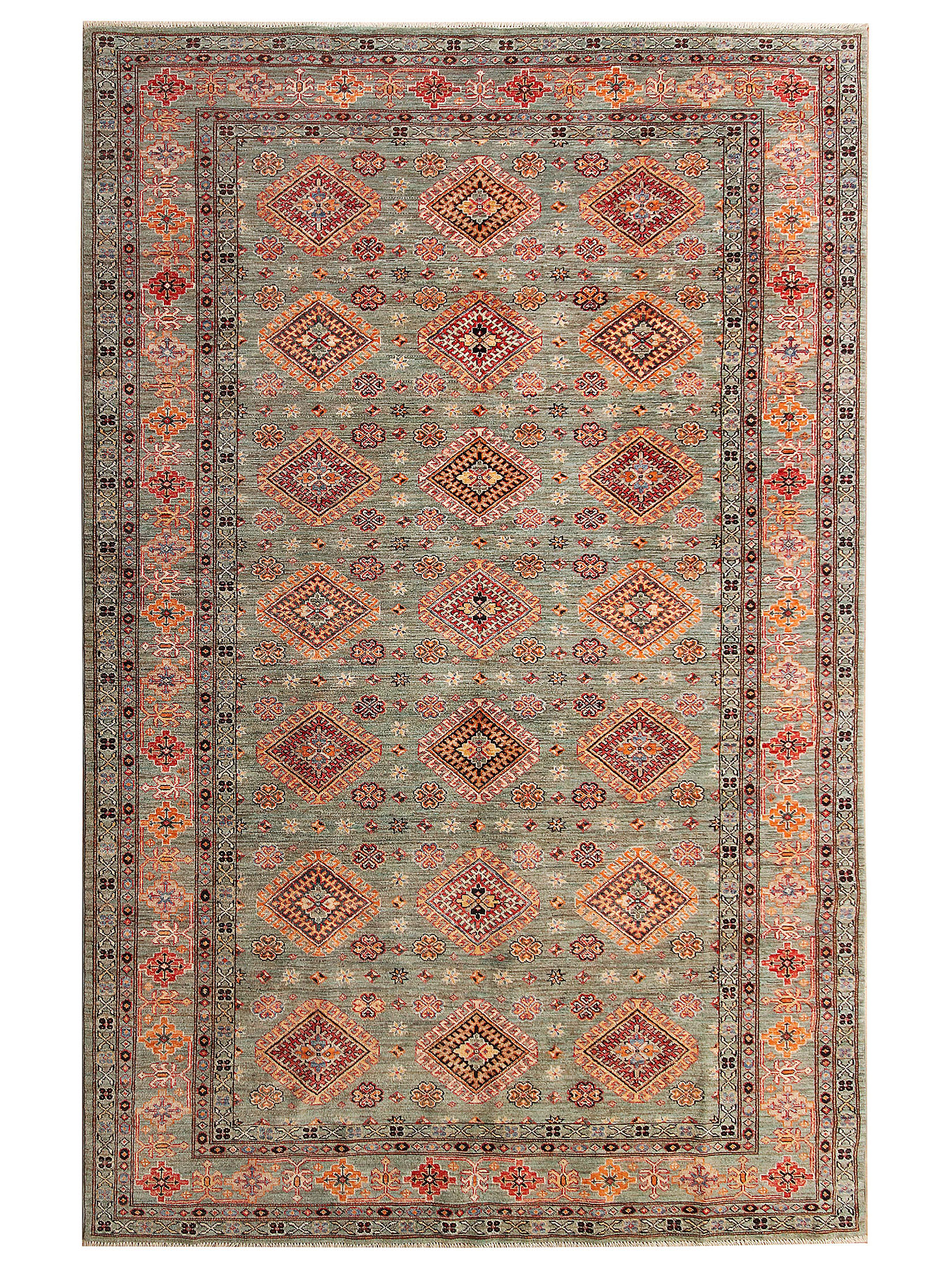 Kazak Ghazni ca. 197 x 305 cm, Unikat / Einzelstück
