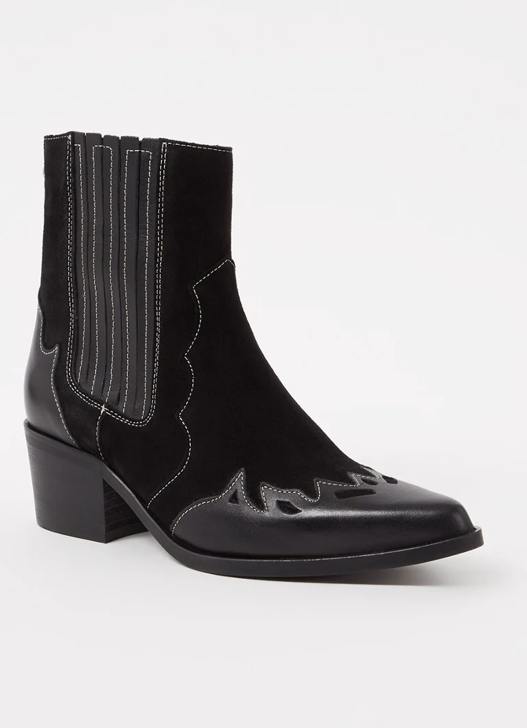 Ghete cowboy din piele Steve Madden Selena