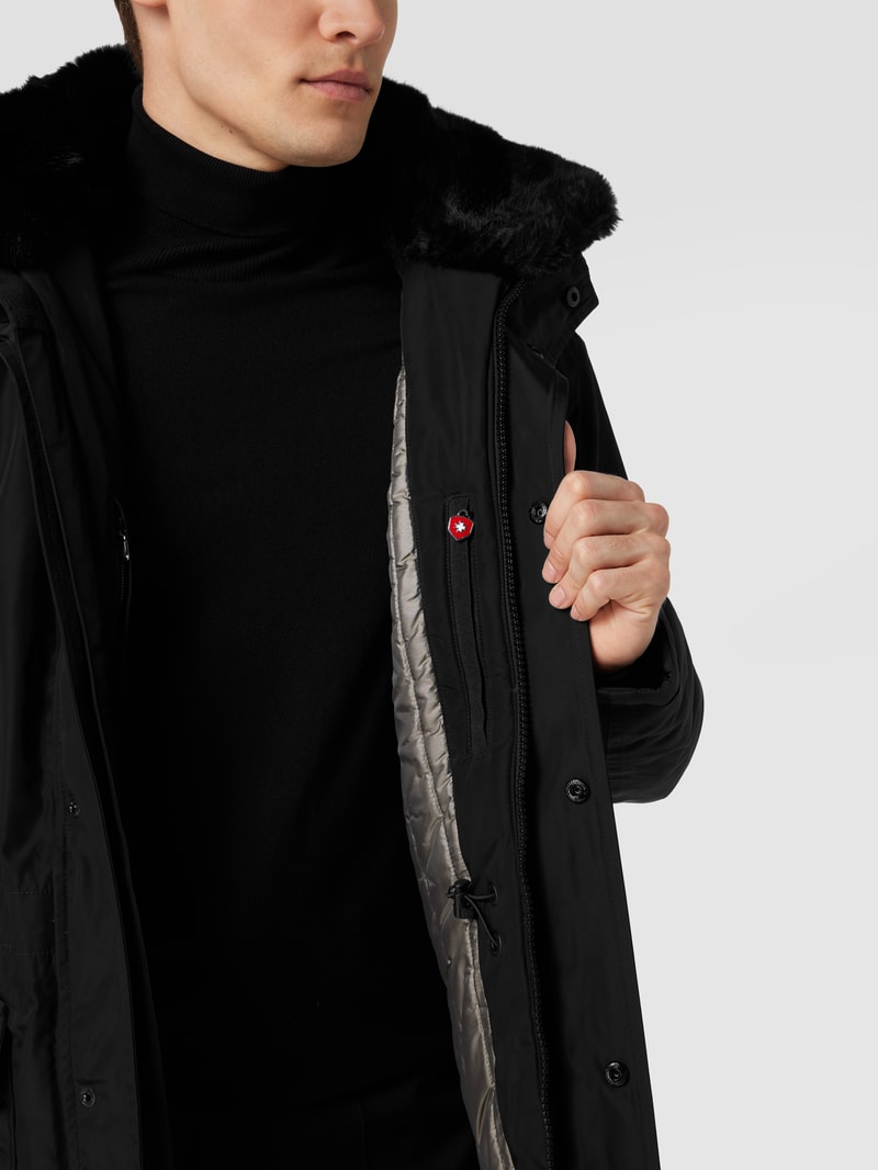 Funktionsjacke mit Reißverschlusstaschen Modell 'HALIFAX' in schwarz