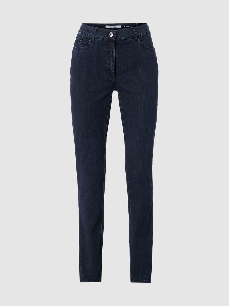 Rinsed Washed Comfort S Fit Jeans Modell CARLA in anthrazit