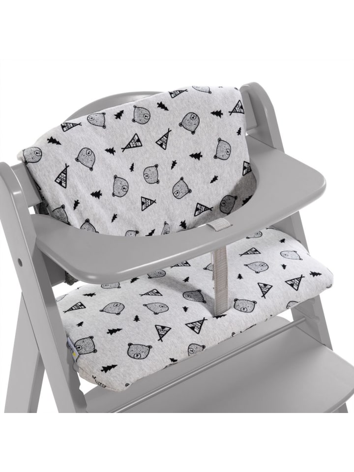 Hauck Hochstuhl Alpha Plus Grau - im Sparset inkl. Essbrett in grau günstig kaufen onesize