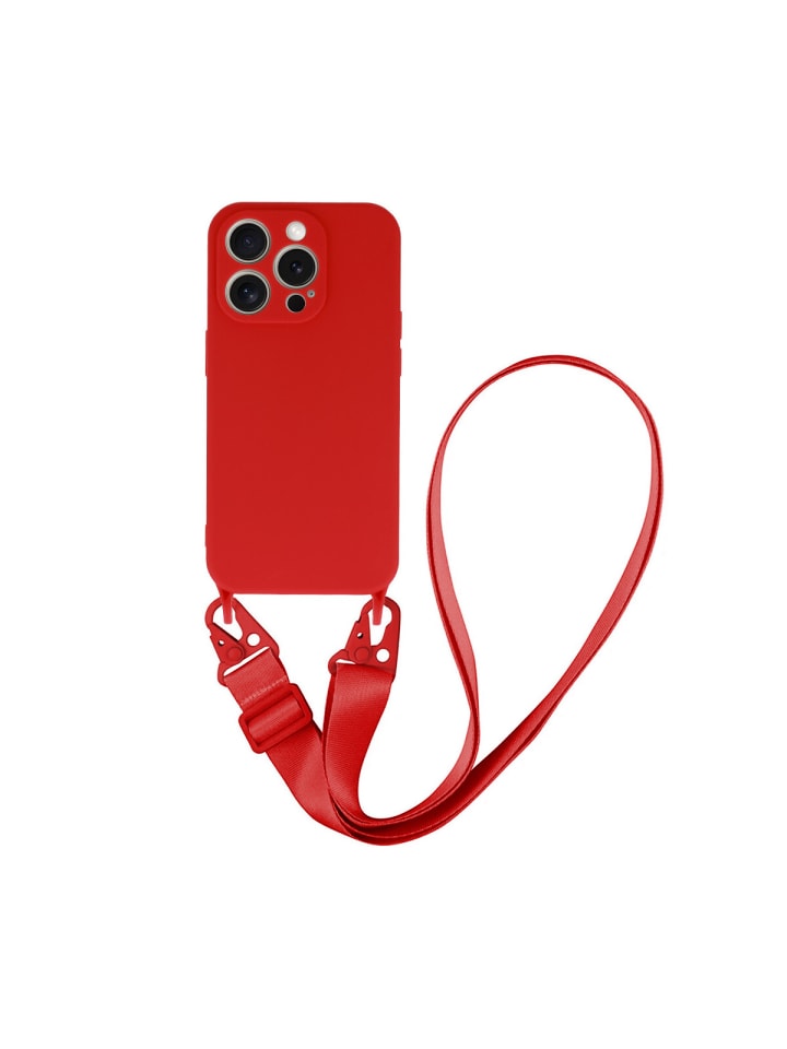 COFI 1453 Handy Hülle Umhängehülle kompatibel mit Iphone 15 Rot in Rot günstig kaufen onesize