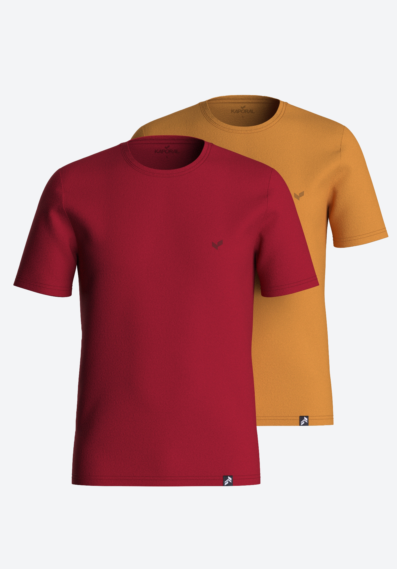 RIFT   Coffret de 2 t-shirts rouge et orange slim Homme