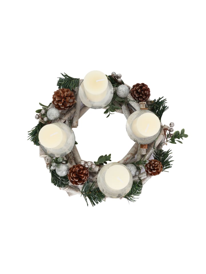 MCW Adventskranz M12 rund, Mit Kerzen günstig kaufen onesize