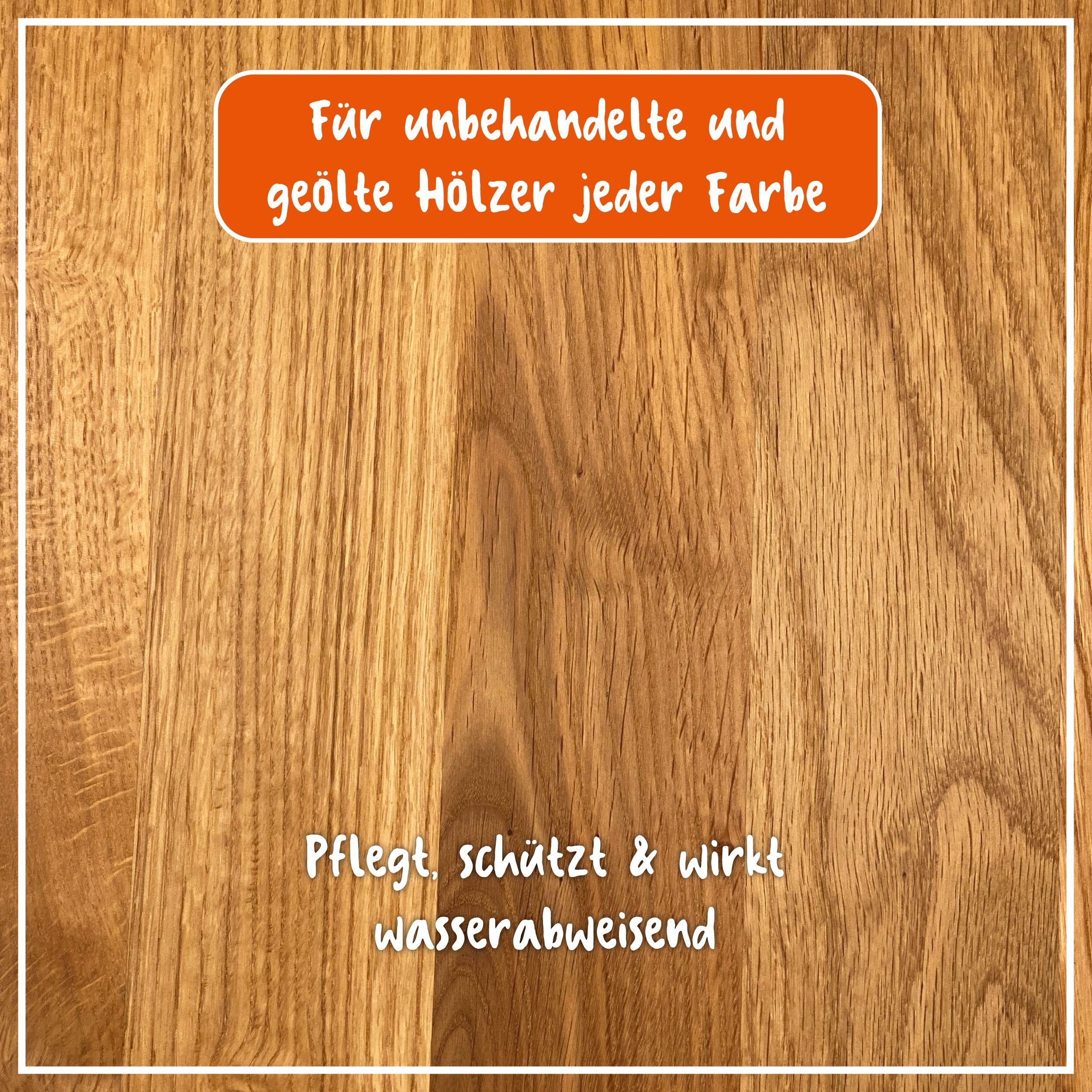 poliboy Möbel Öl - ohne Lösemittel - 200 ml - Möbelreiniger (Holzpflegemittel für Naturmöbel - Made in Germany)