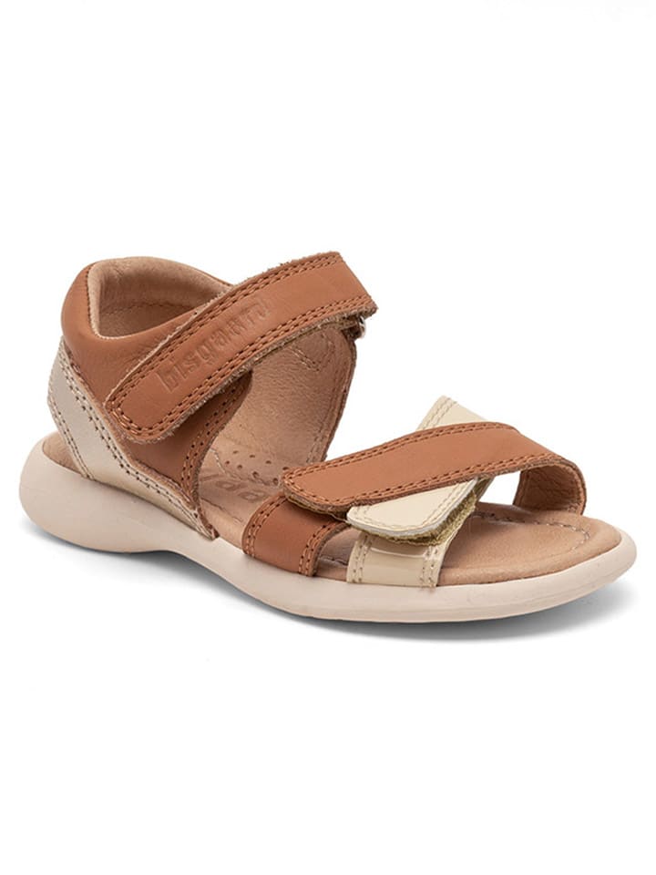 bisgaard Leder-Sandalen in Hellbraun günstig kaufen