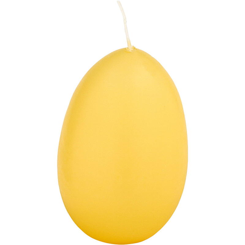 Egglys 6,5x9,5 cm parafin gul