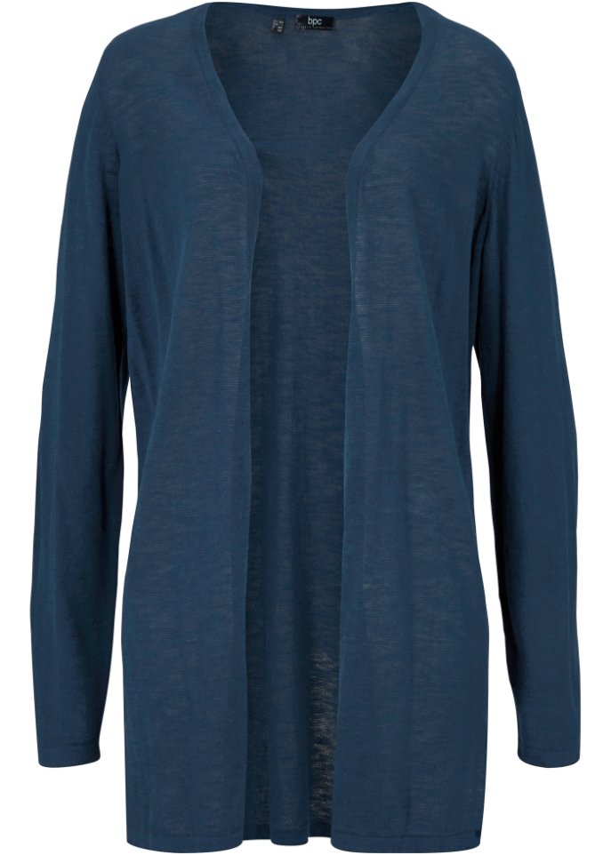 Leichte Baumwoll-Strickjacke aus Slub Qualität