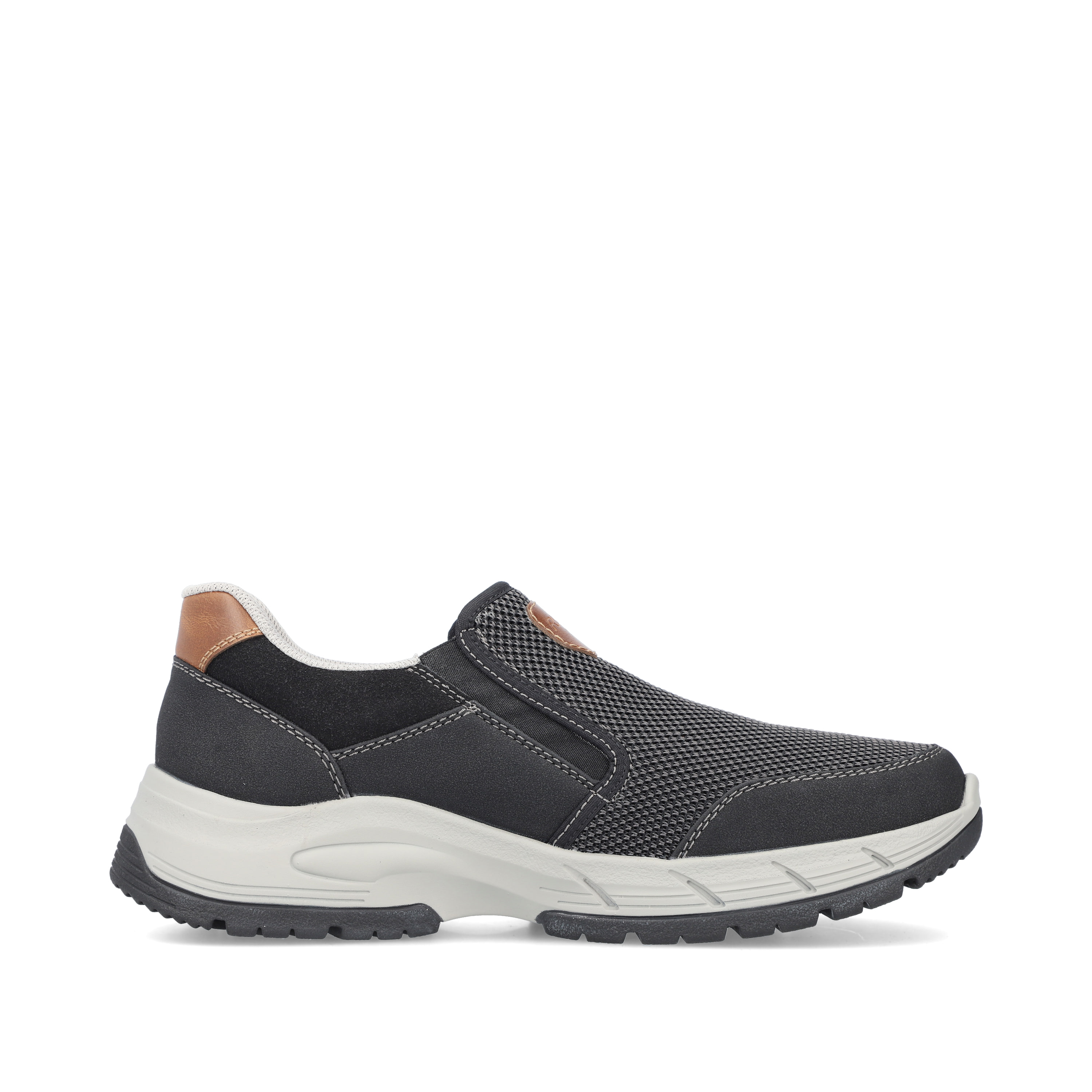 Rieker Herren Slipper asphaltgrau
