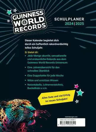 Ravensburger Guinness World Records Schulplaner 2024/2025