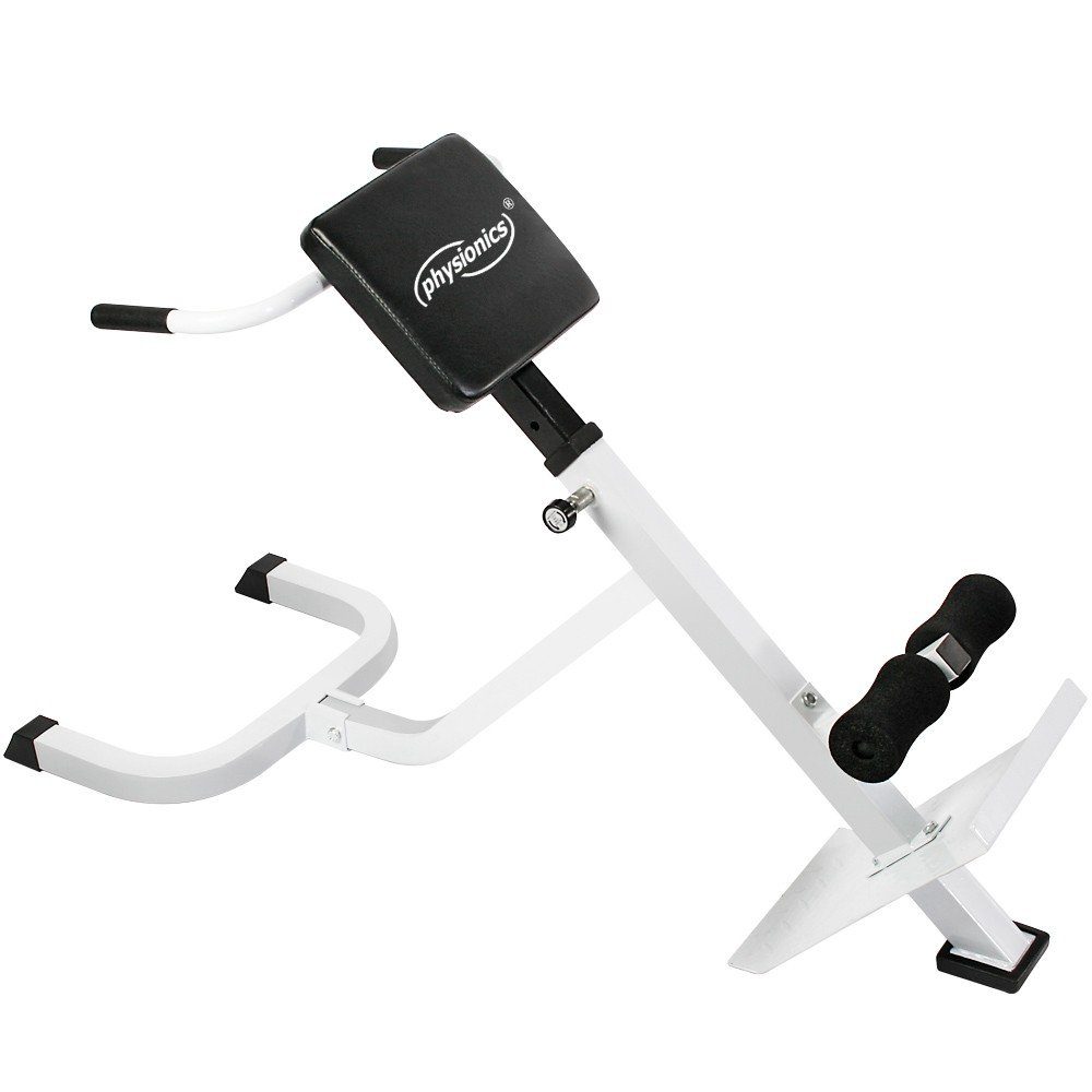 Physionics Rückentrainer Hyperextension Rückentrainer -Bauchtrainer, Rückenstrecker, Gerät