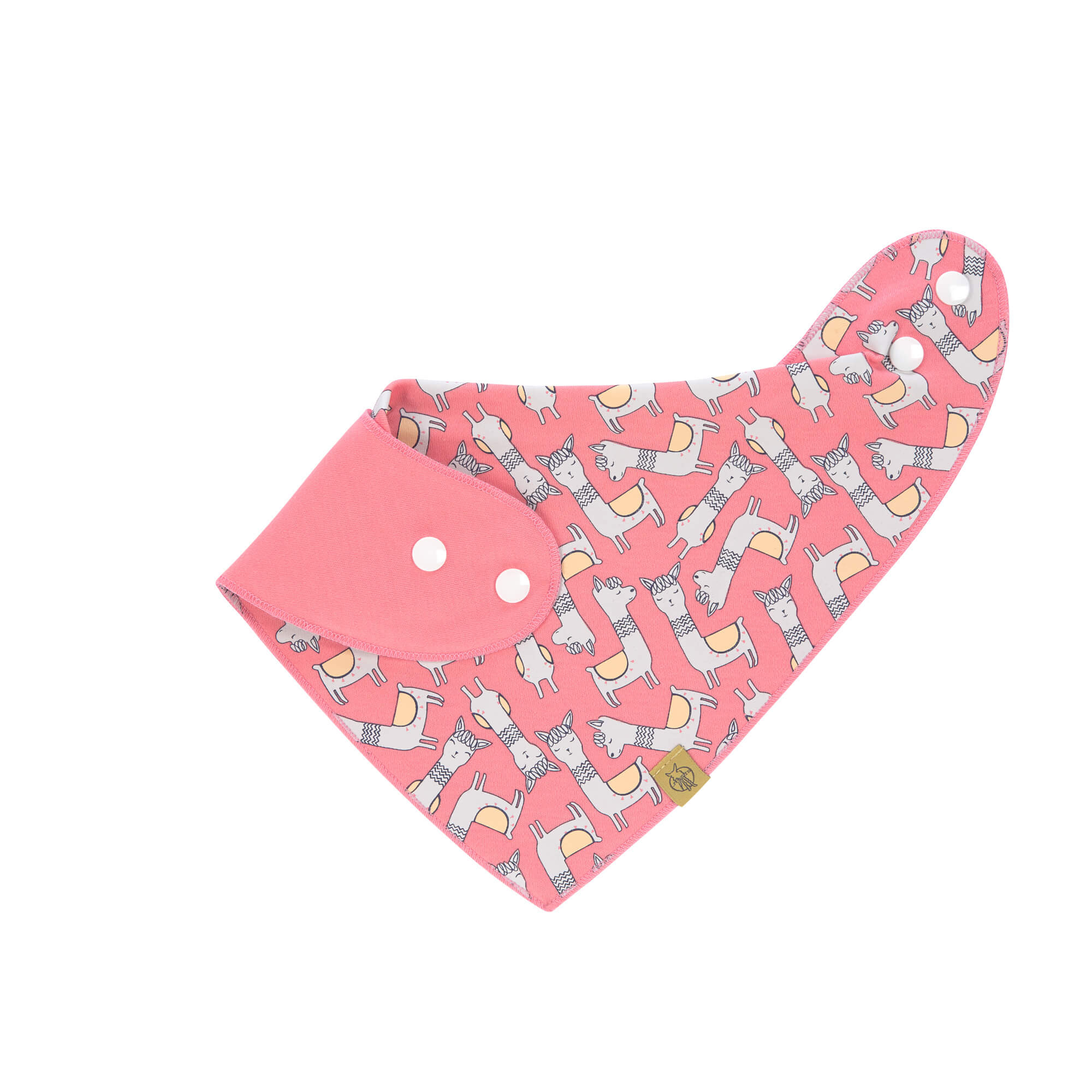 Dreieckstuch Baby - Bandana, Glama Lama Coral