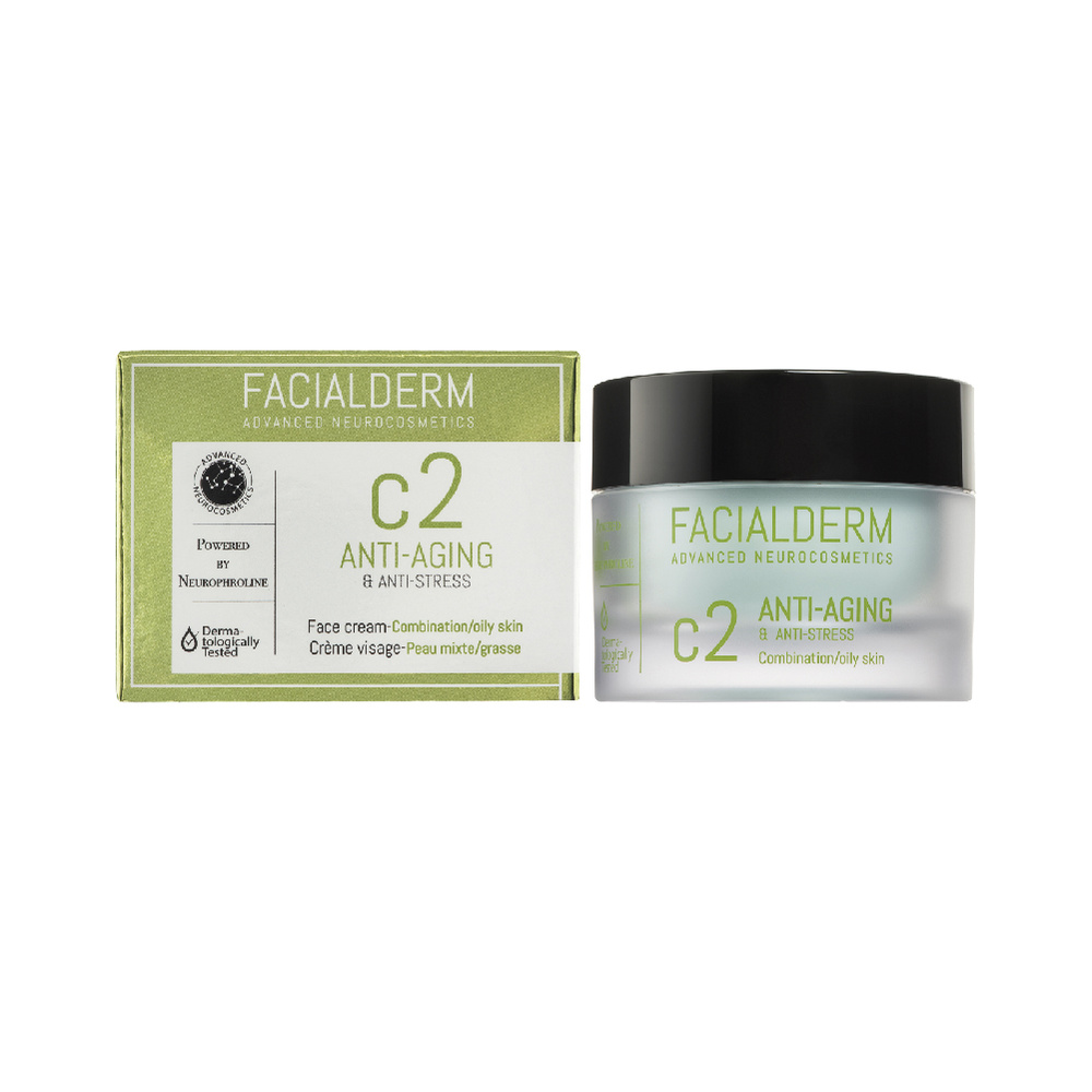 facialderm FACIALDERM FACE CREAM ANTIAGE & OIL CONTROL & ANTISTRESS cream