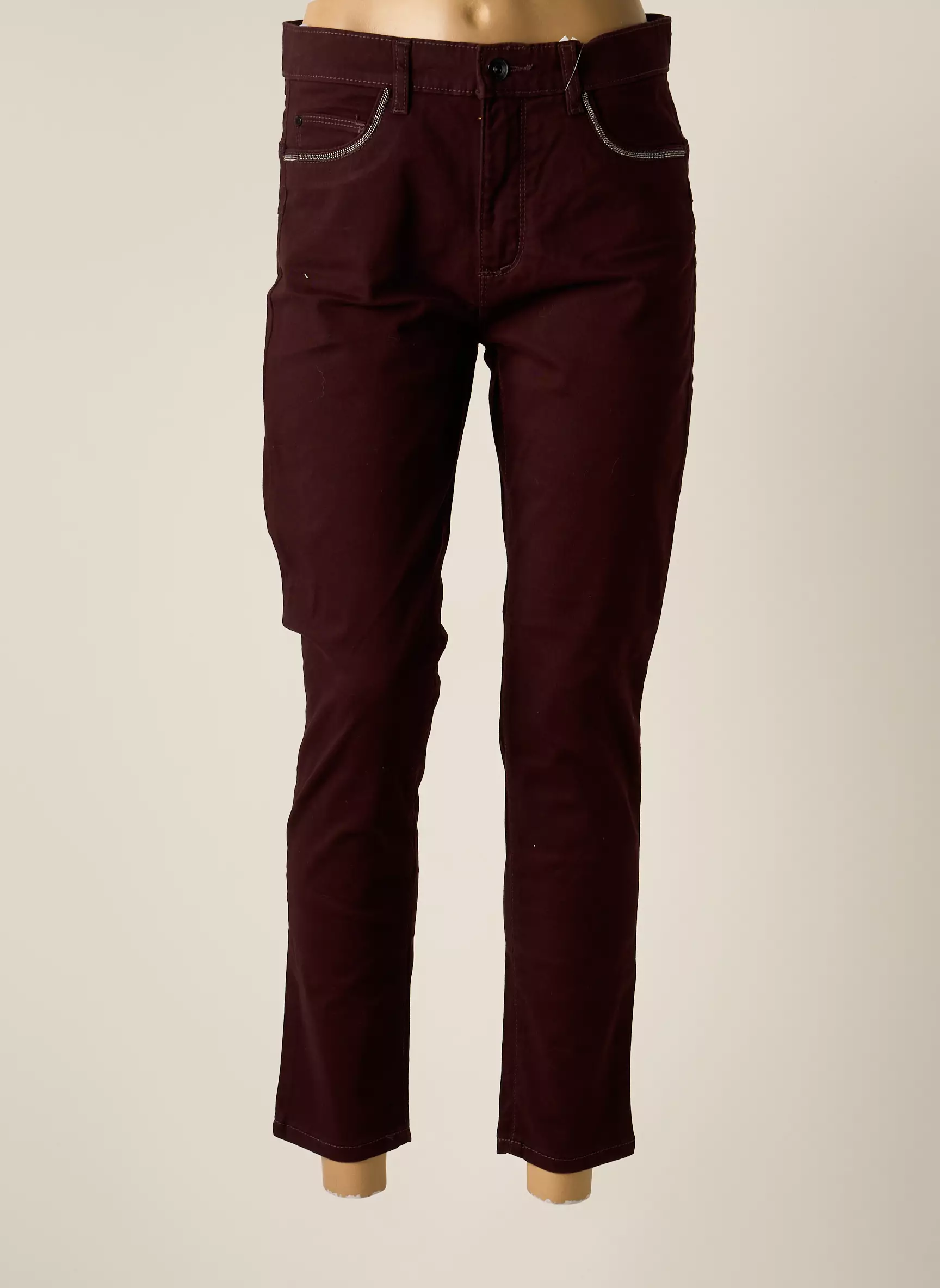 Stooker Pantalon7 8 Femme couleur rouge