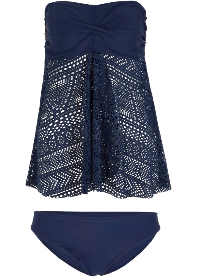Long Bandeau Tankini (2-tlg. Set)