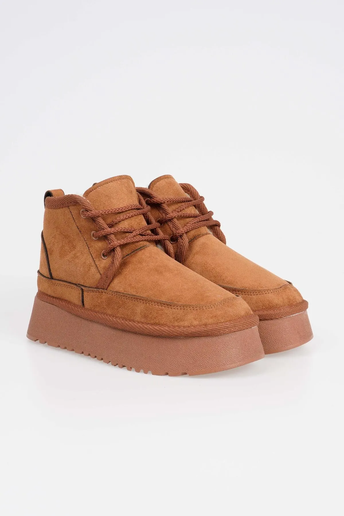 CZ London  Kurze Schnürstiefel für Damen mit hoher Sohle