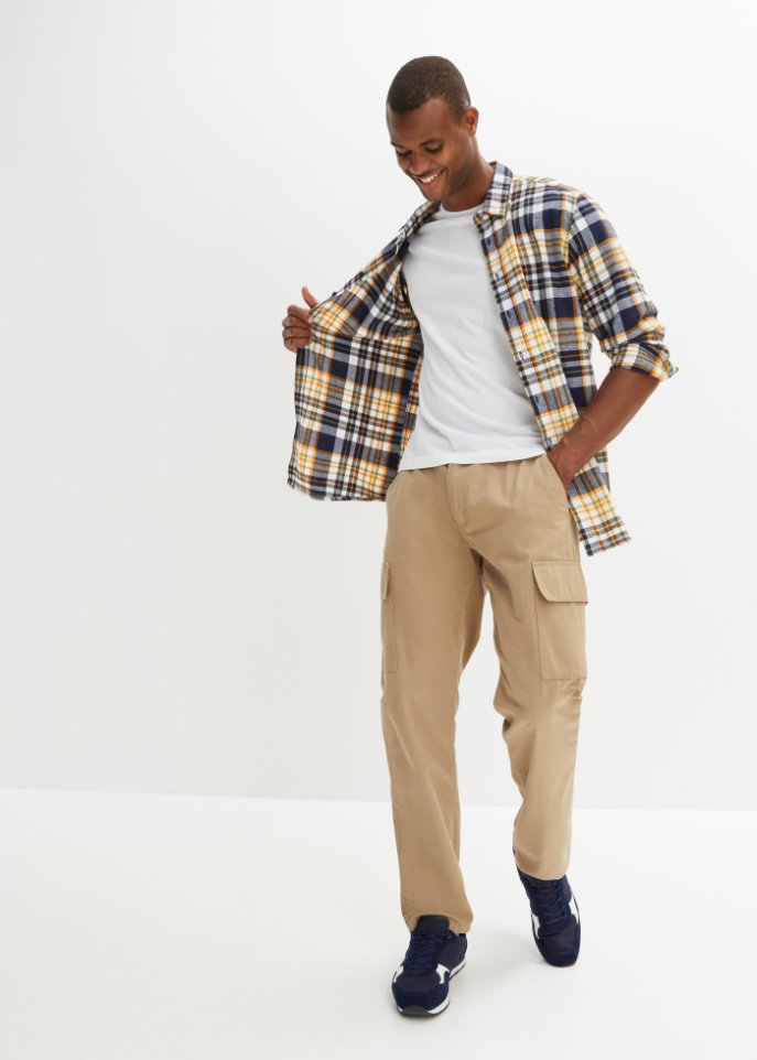 Flanell-Langarmhemd