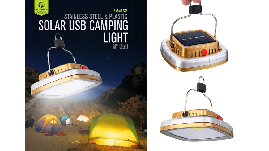 BLACK COFFEE Solar Camping-Licht