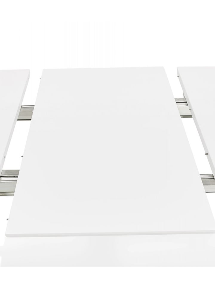 KADIMA DESIGN Ausziehbarer Esstisch Massivholz Weiß | Skandinavisches Design in Weiß günstig kaufen onesize