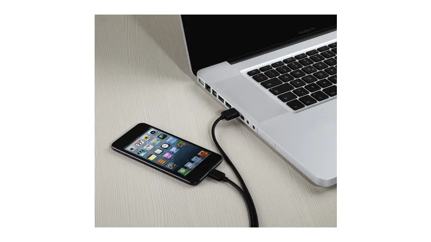 Hama Lade-/Datenkabel, Micro-USB, 3 m, Schwarz