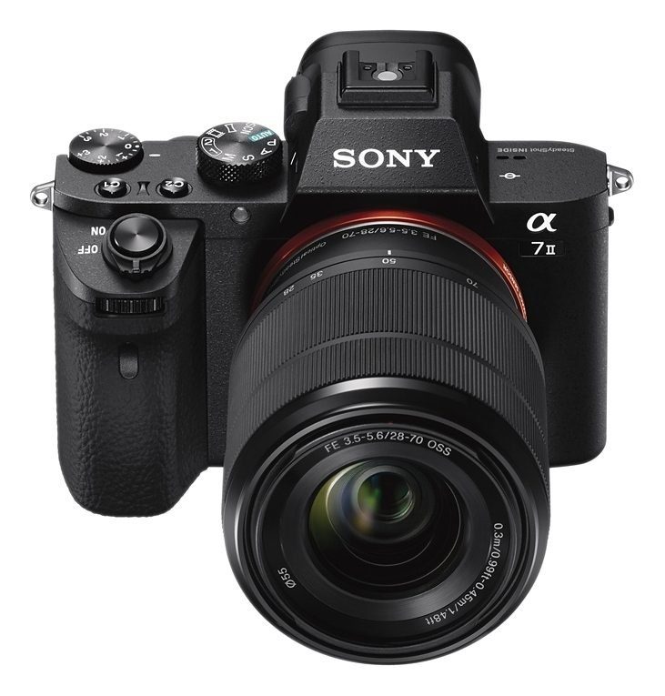 Sony A7 II Systemkamera (SEL-2870, 24,3 MP, NFC, WLAN (Wi-Fi), Gesichtserkennung, HDR-Aufnahme, Makroaufnahme)