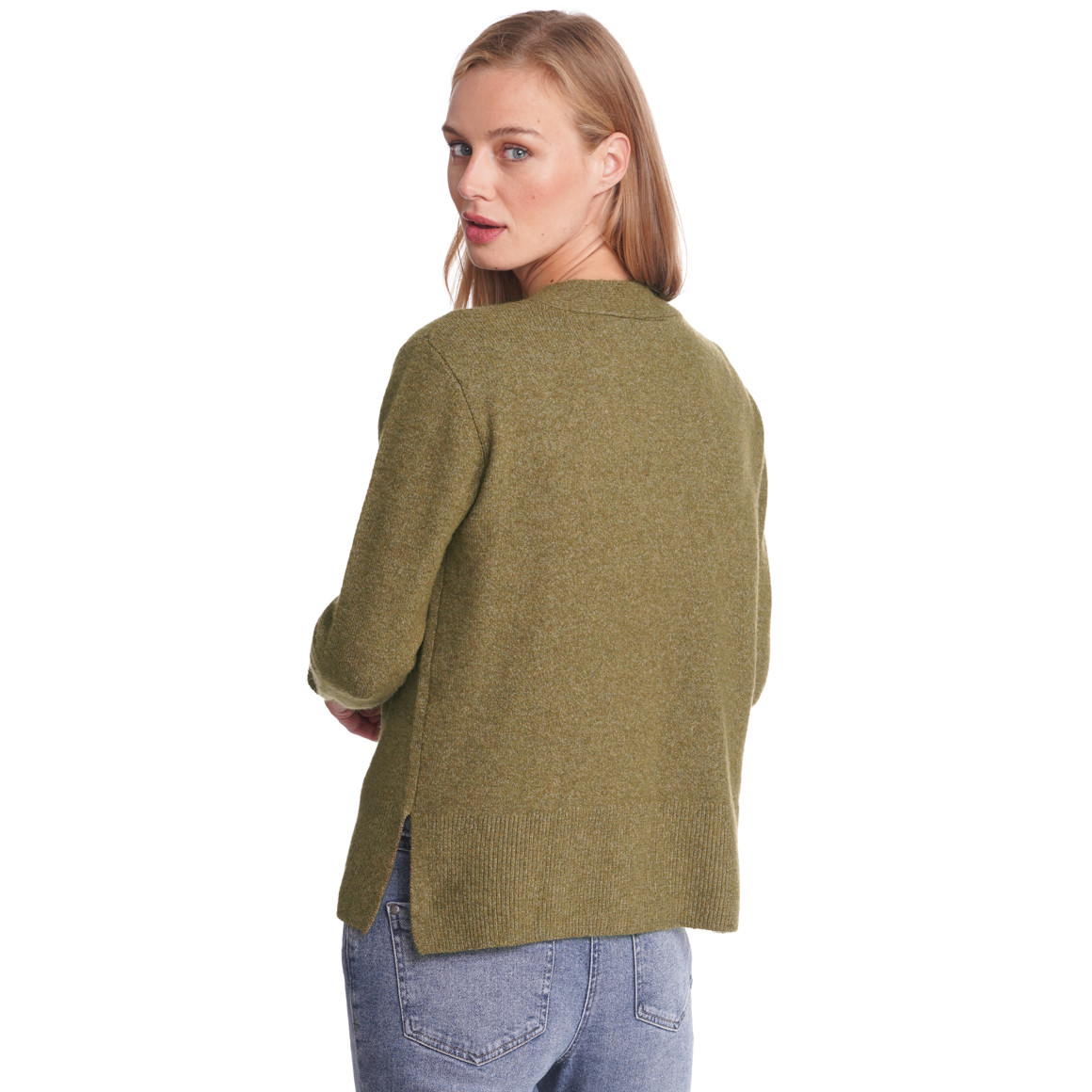 Damen Strickjacke meliert