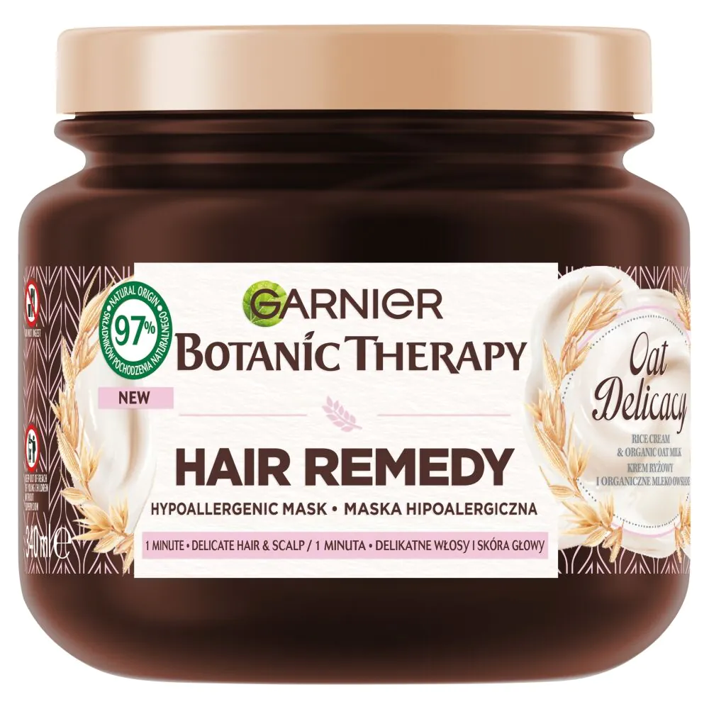 Garnier Botanical Therapy plaukų kaukė, avižų skonio, TESTAS