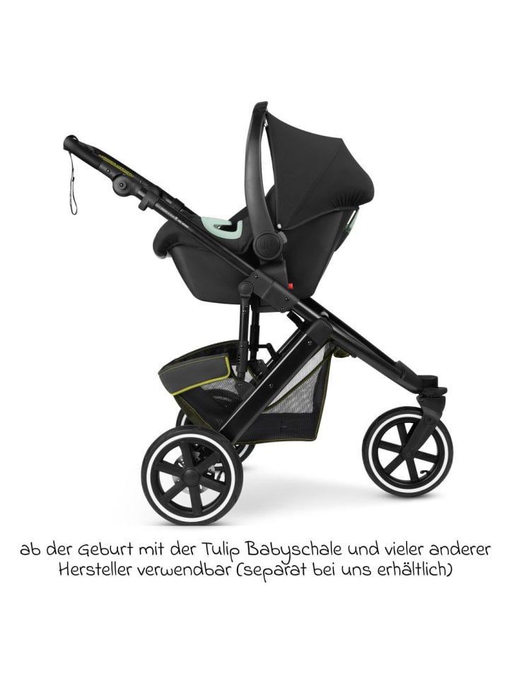 ABC-Design Kombi-Kinderwagen Salsa 5 Run - inkl. Babywanne, in gruen günstig kaufen onesize