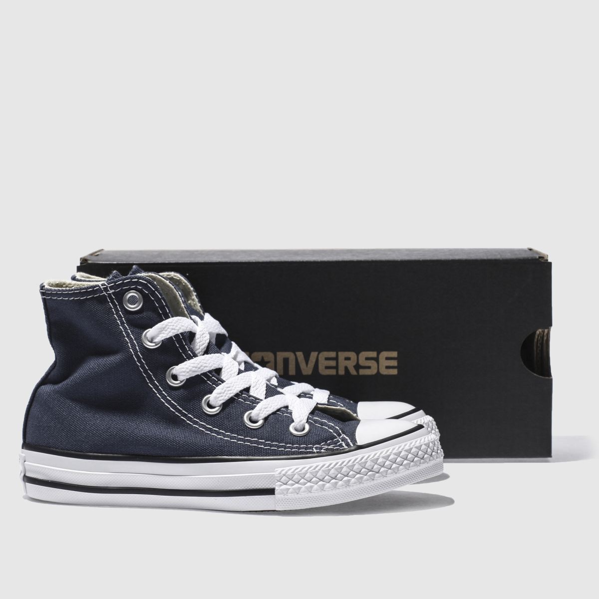 Converse marinblå All Star Hi Junior-sneakers