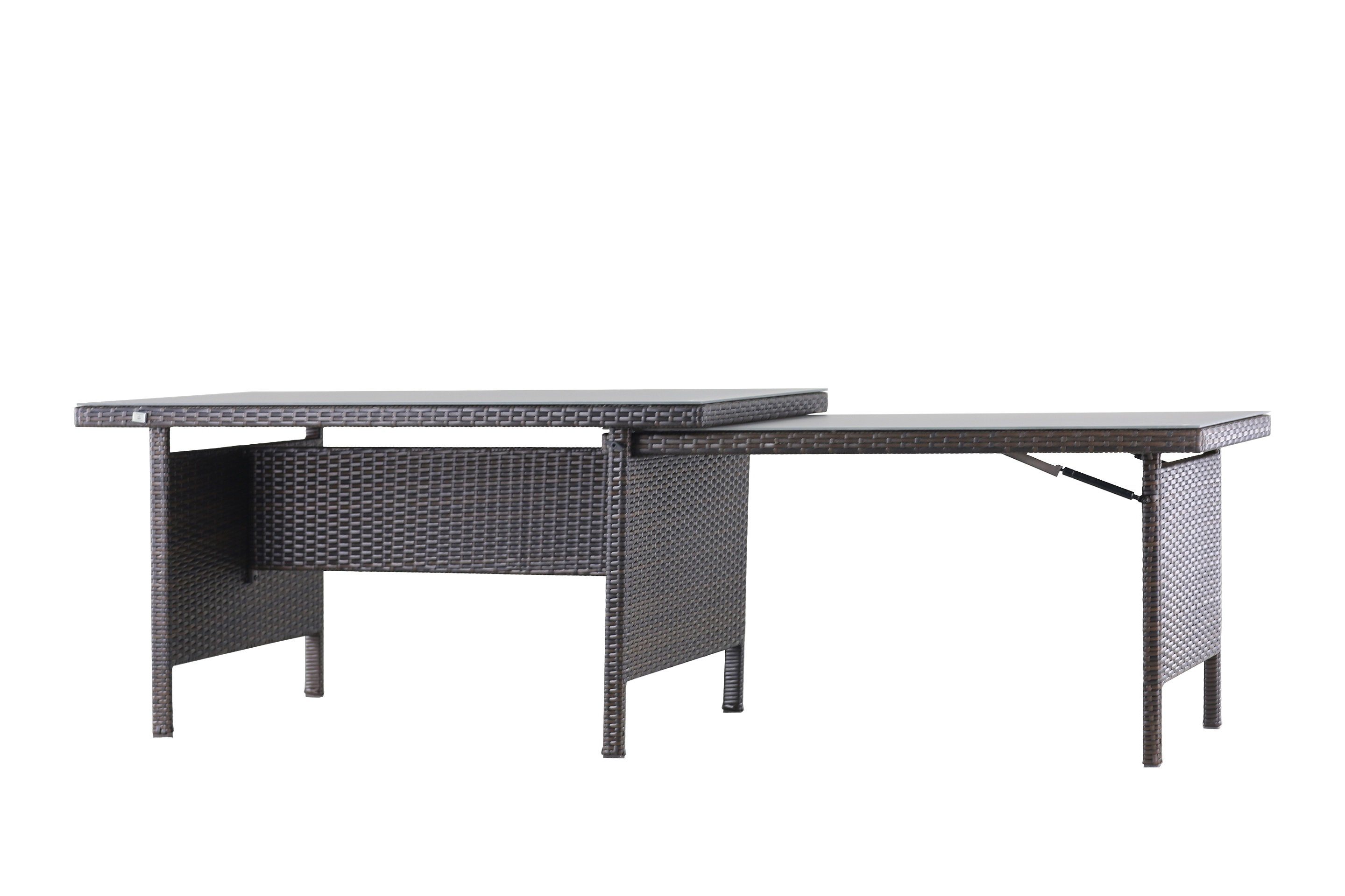 MANDALIKA Garden Gartenlounge-Set WOW Lounge braun / Polyrattan / Gartenmöbelset / Outdoor / Möbel, UV-beständig