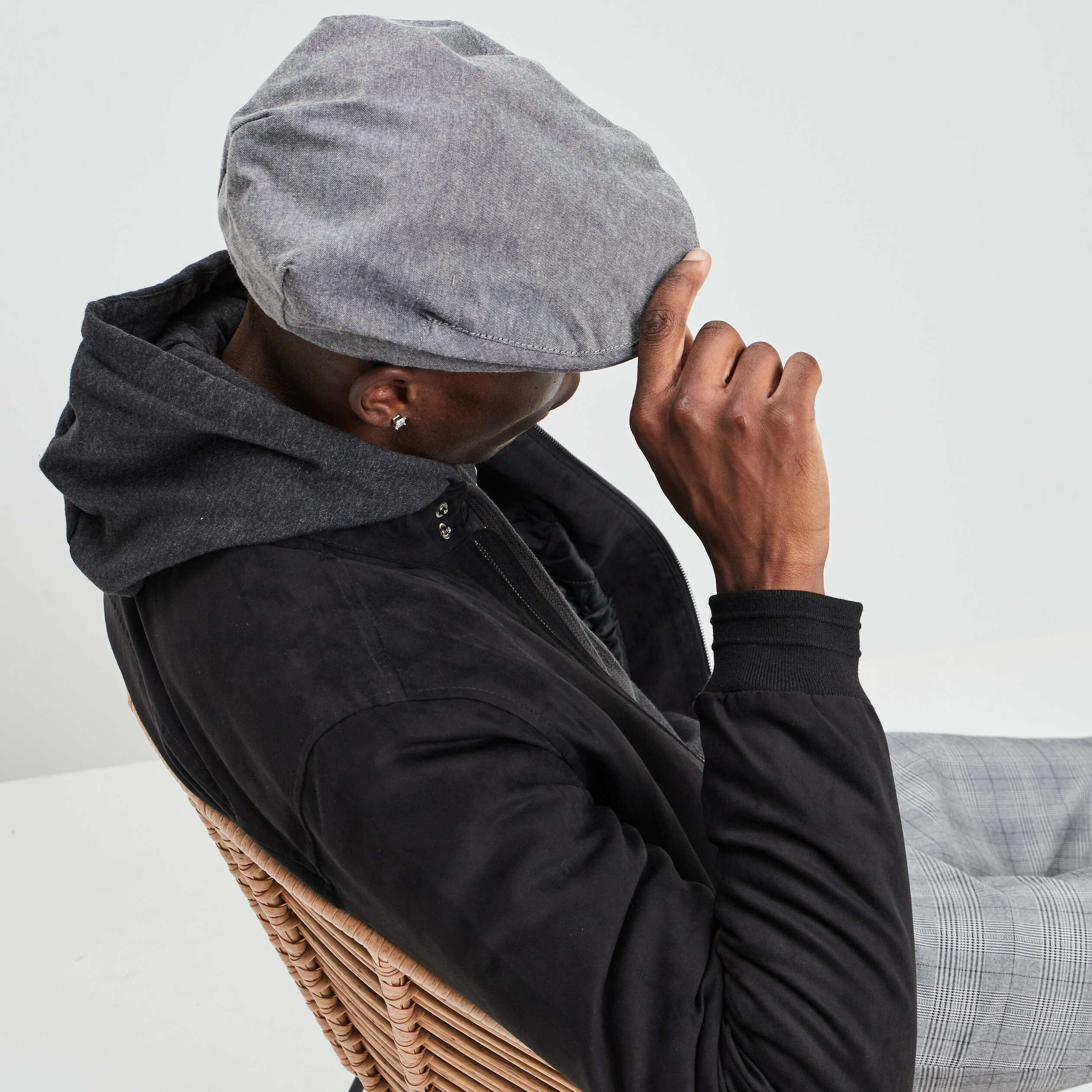 Casquette anglaise gris homme | La Halle