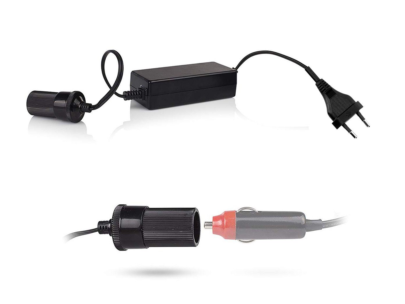 Campart Elektrische Kühlbox, 22 l, kleine Kühltasche mit 12V Strom für Auto thermoelektrisch & Umformer