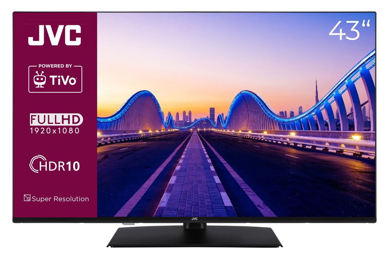 JVC LT-43VF5355 43 Zoll Fernseher / Smart TV (Full HD, HDR, Triple Tuner) 6 Monate HD  inkl.