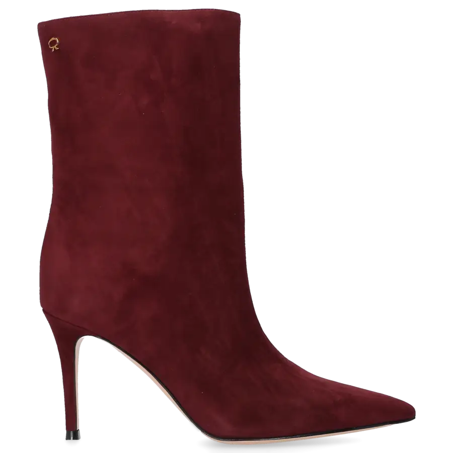 Gianvito Rossi - Klassische Stiefeletten REUS Veloursleder - rot