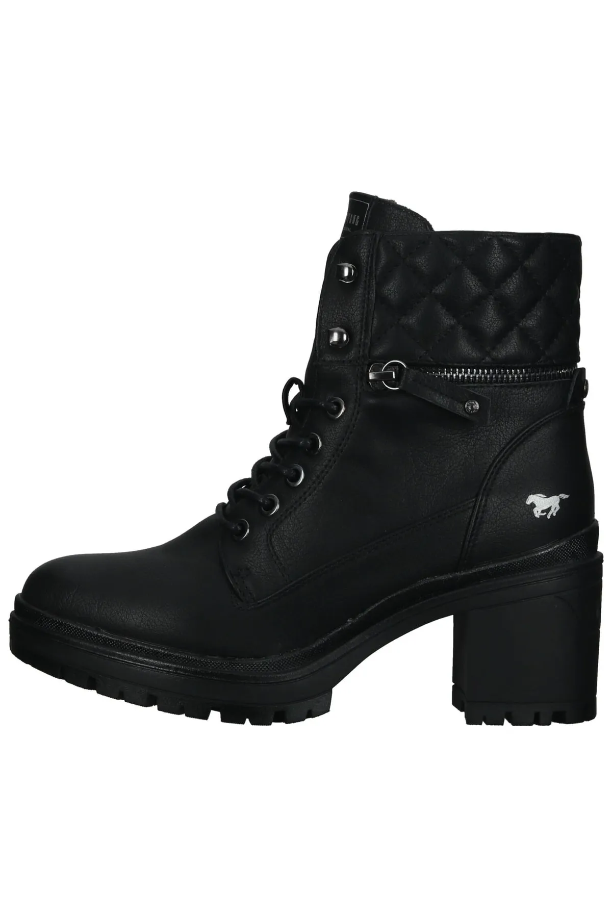 Mustang  Stiefelette - Schwarz - Blockabsatz
