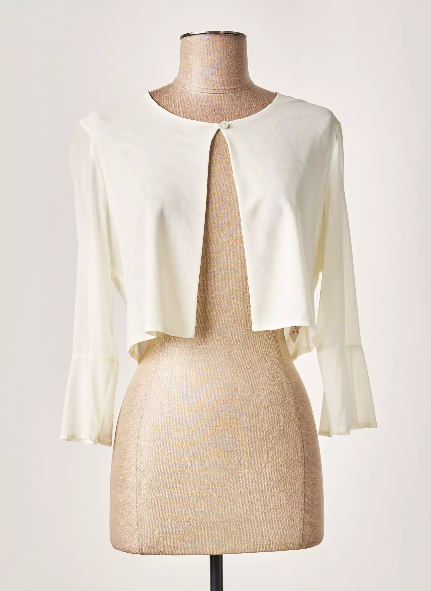 Meri Esca Boleros Femme couleur beige