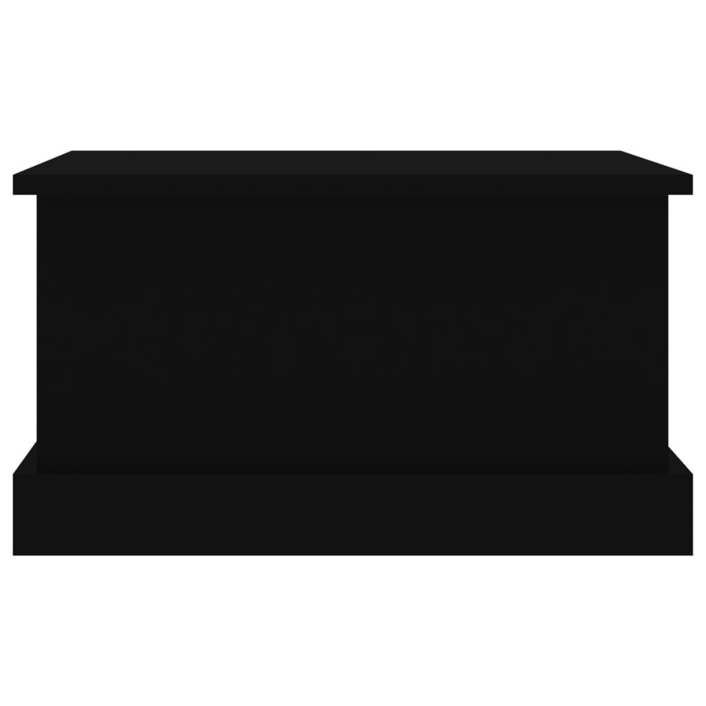 vidaXL Aufbewahrungsbox Truhe Schwarz 50x30x28 cm Holzwerkstoff (1 St)