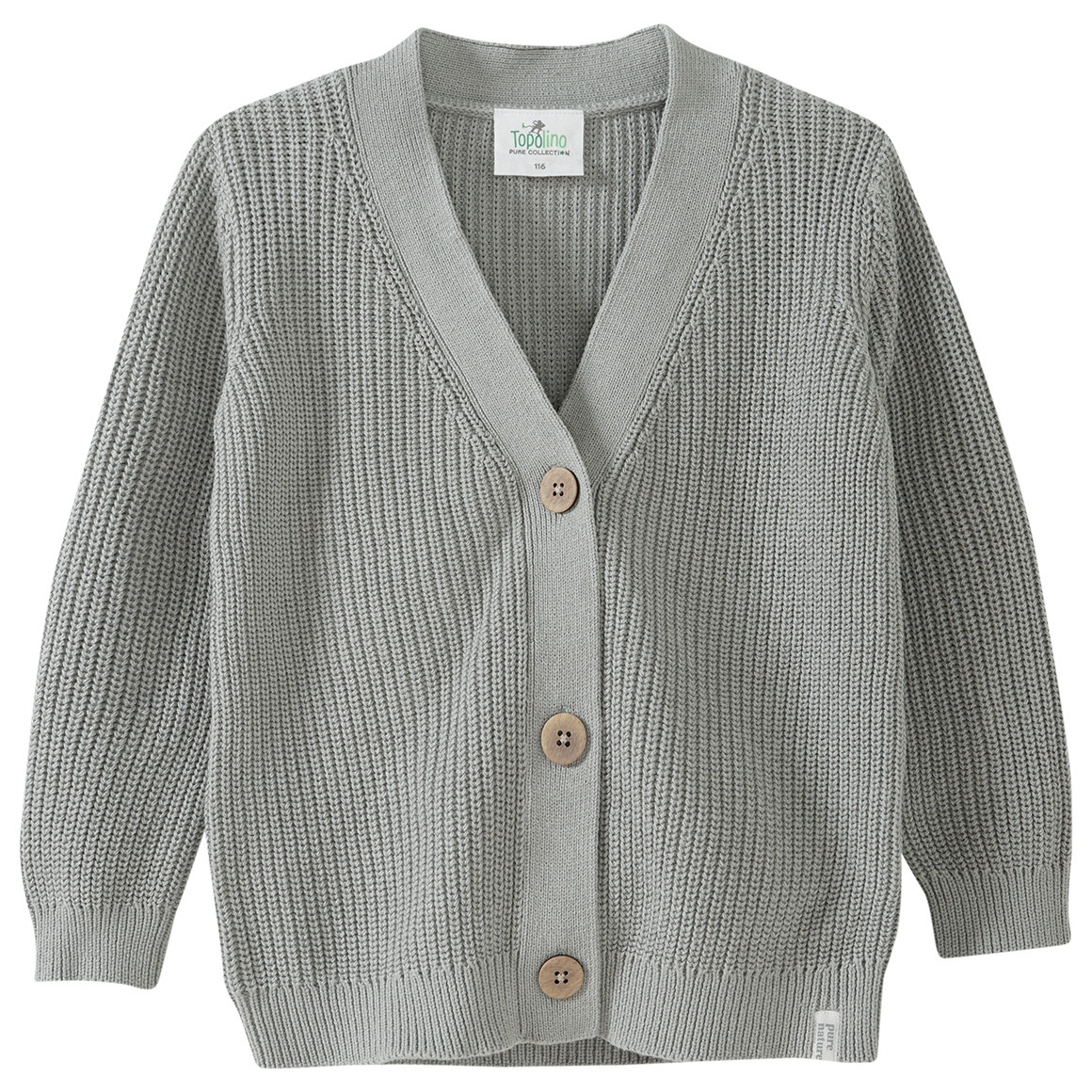 Kinder Strickjacke mit Rippstruktur