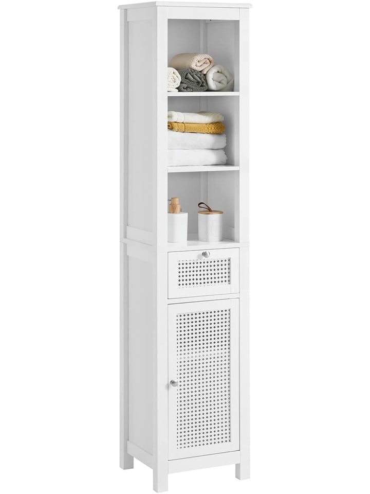 SoBuy Badezimmer-Hochschrank in Weiß - (B)35 x (H)161 x (T)32cm günstig kaufen onesize