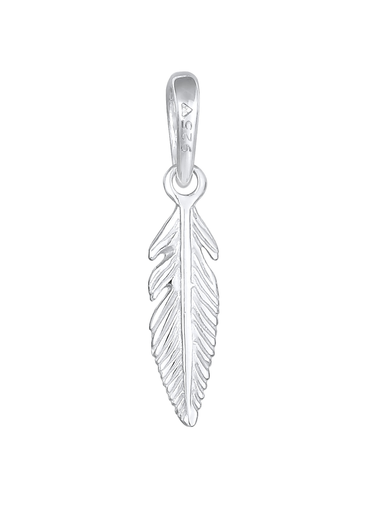 Colgante Elli para mujer con plumas, estilo bohemio, tendencia festivalera, en plata de ley 925.