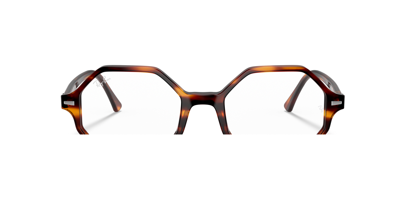 BRITT OPTICS - Ochelari de soare cu dungi Havana lucioși