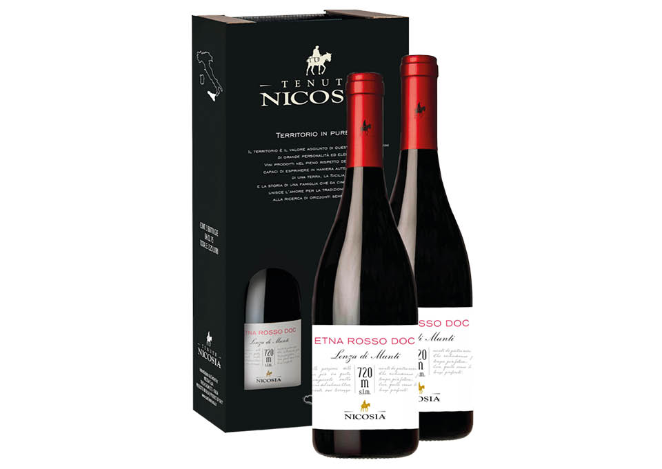 Etna DOC Rosso Lenza di Munti Nicosia 2 bouteilles de 0,75 ℓ, En Étui